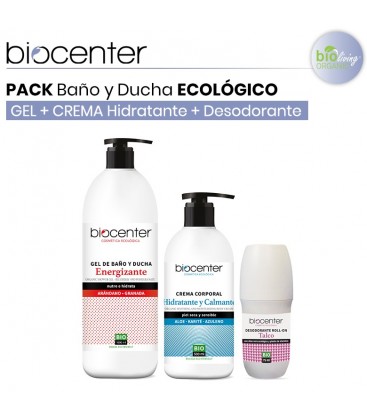 Pack Gel Baño y Ducha Energizante + Body Milk  + Desodorante Talco