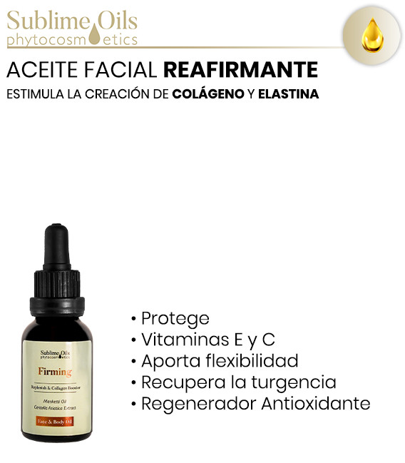 Sublime Oils Aceite Facial Reafirmante. Flacidez de la Piel