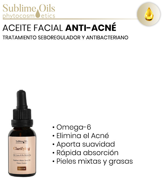 Sublime Oils Aceite Facial para Pieles con Acné