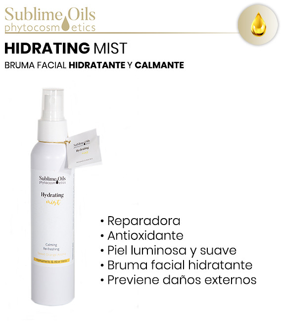 Sublime Oils. Hydrating Mist. Bruma Hidratante