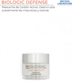 Mascarilla de carbón activo. Desincrusta suavemtne las impurezas y toxinas