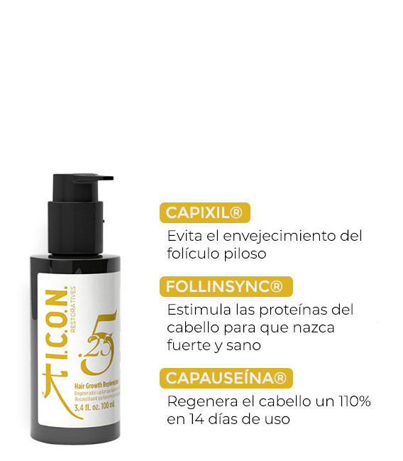 Regenerador capilar para estimular el cabello y hacerlo crecer más deprisa y fuerte