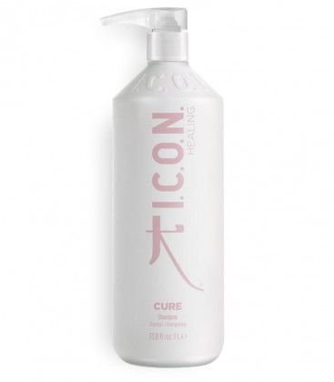 Champú cure en formato 1 litro  para proteger e hidratar cabellos finos y tenidos