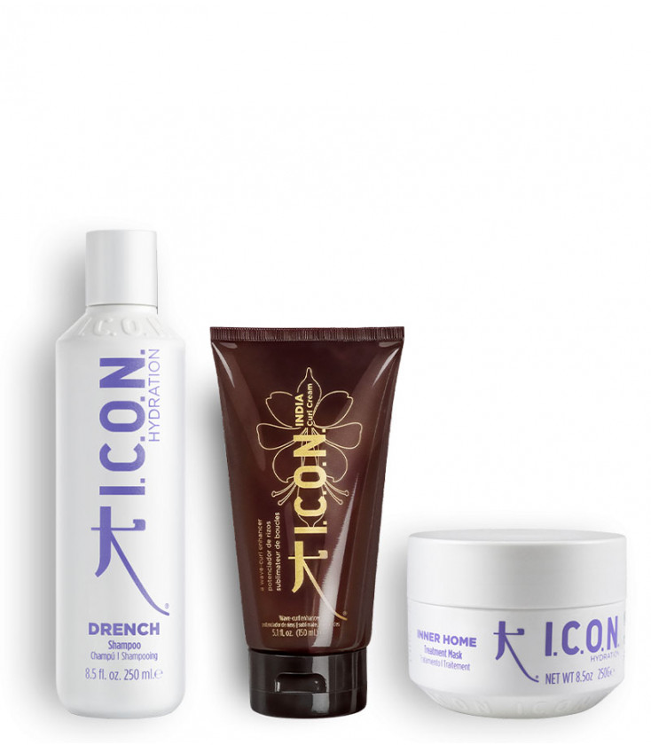 Pack ICON Protector para cabello Rizado. Hidrata y Protege.