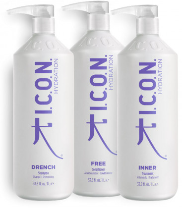pack icon hidratacion litros para cabellos secos o deshidratados