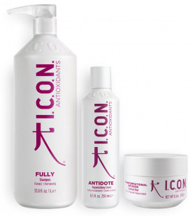 pack icon antioxidante para rejuvenecer, reparar y nutrir el cabello dañado