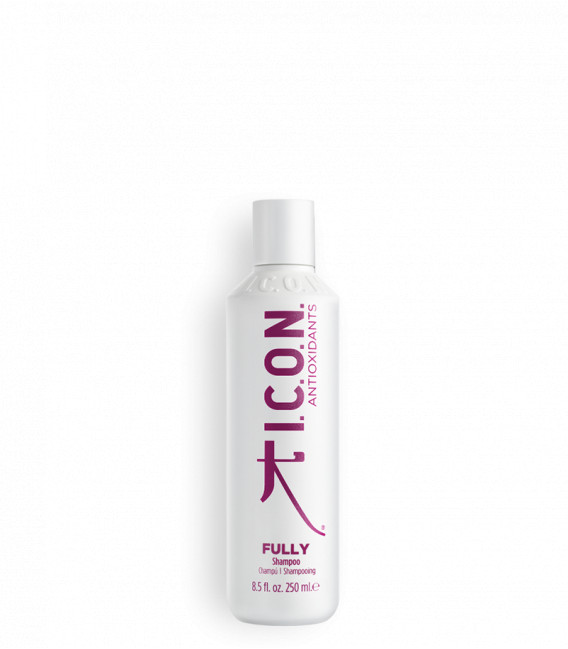 champú icon fully antioxidante para rejuvenecer, reparar e hidratar cabellos dañados