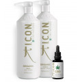Pack Icon Organic con champú y acondicionador de 1 litro + aceite nutritivo