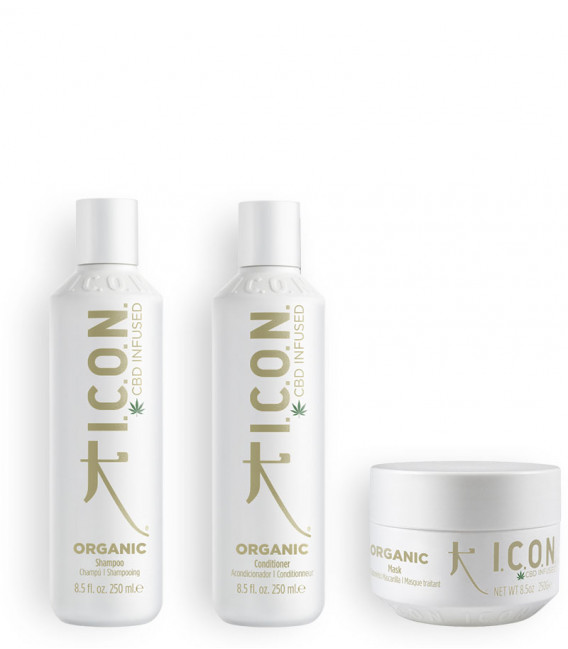 pack icon organic para todos los cabellos y cueros cabelludos sensibles