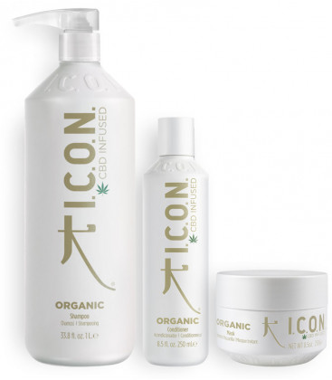 pack icon organic para todos los cabellos y cueros cabelludos sensibles