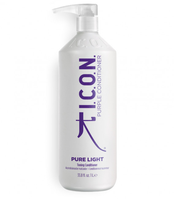 Acondicionador ICON PURELIGHT para eliminar tonos amarillentos y cobrizos. 1 Litro