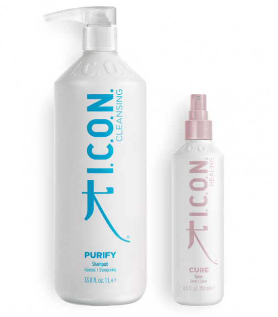 pack icon para eliminar la acumulación de resíduos en el cabello