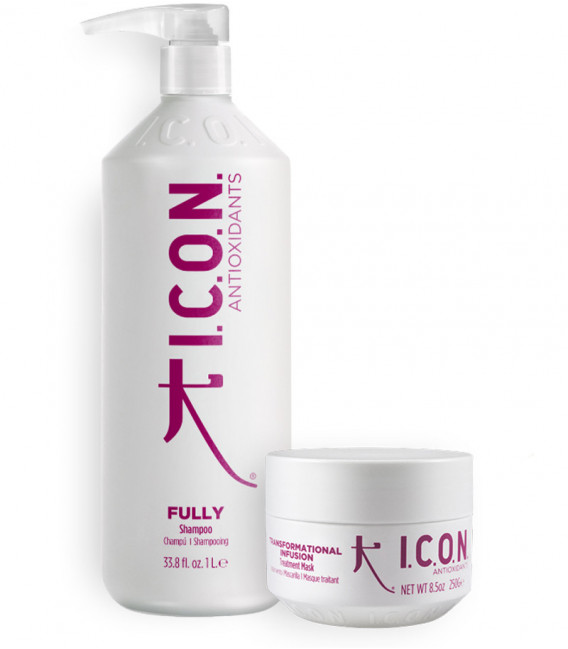 pack icon antioxidante para rejuvenecer, reparar y nutrir el cabello dañado