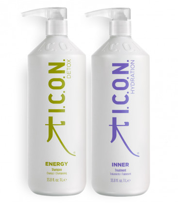 pack icon detox hidratación para cabellos grasos y deshidratados