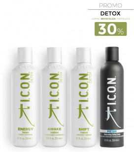 Pack Detox ICON para cabellos grasos y con descamación que buscan suavidad y control