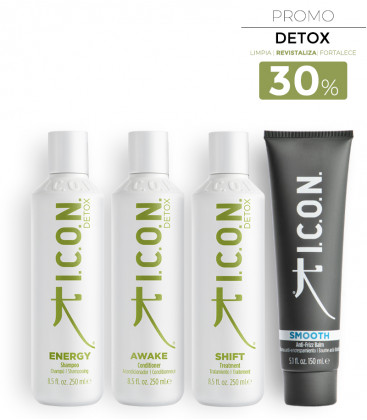pack icon detox para cabellos grasos y con descamación y con falta de hidratación y encrespamiento