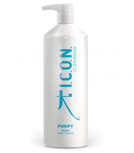Botella de aluminio rellenable para el champú Purify de ICON
