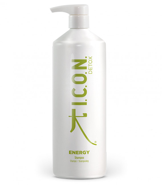Botella de aluminio rellenable para el champú Energy de ICON