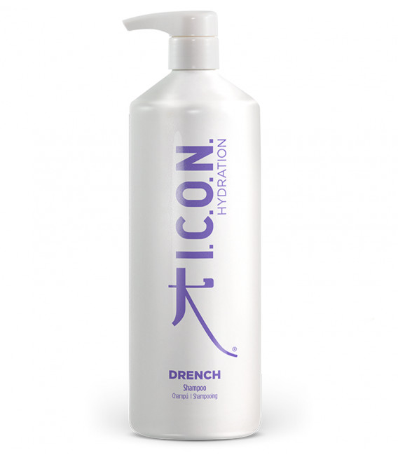 Botella de aluminio rellenable para el champú Drench de ICON