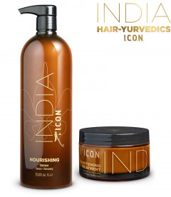 Nuevo pack india Hidratante y nutritivo en formato litro y tratamiento acondicionador para el cabello