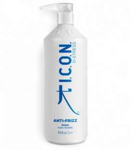 Champú ICON ANTIFRIZZ para cabellos encrespados.