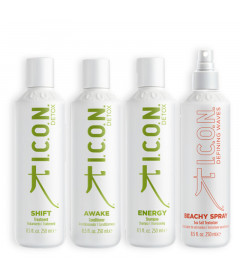 Pack ICON para eliminar la grasa del cabello y mantener un cuero cabelludo perfecto. Evita caspa y descamación.