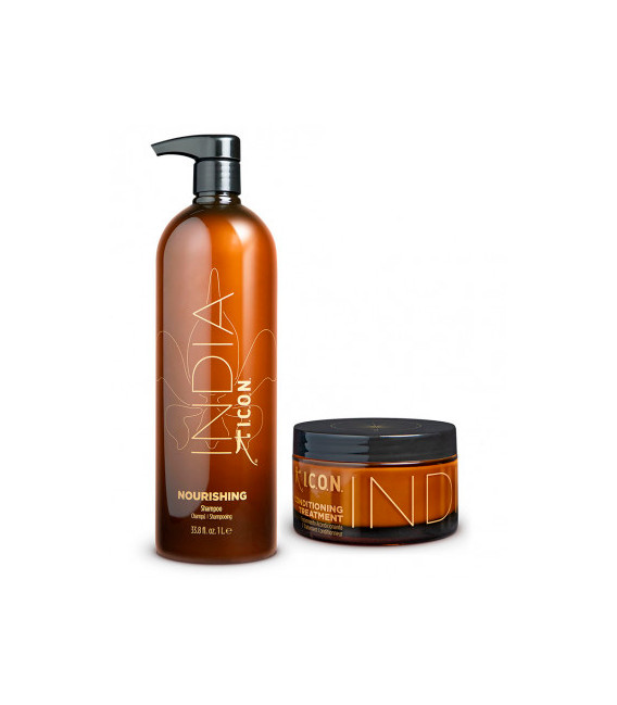 Nuevo pack india Hidratante y nutritivo en formato litro y tratamiento acondicionador para el cabello