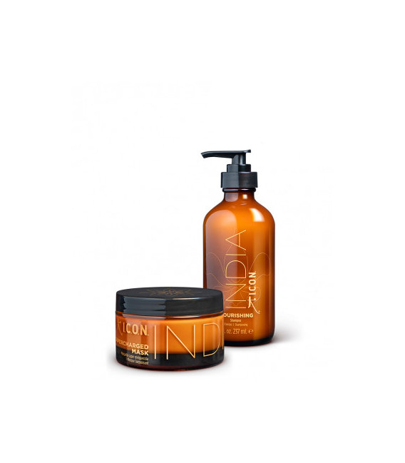 Nuevo Pack INDIA hidratante y nutritivo de ICON. Champú y mascarilla