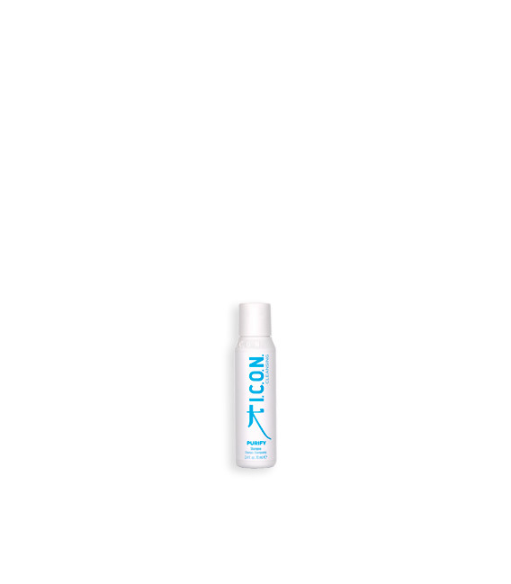 Champú ICON PURIFY para cabellos que necesitan una limpieza profunda. 70ml
