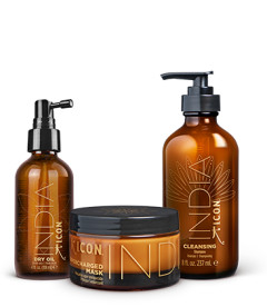pack limpiador de INDIA + mascarilla + aceite Dry Oil
