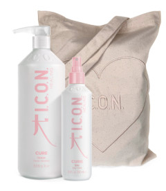 Pack ICON Cure Champu 1L y Spray desenredante