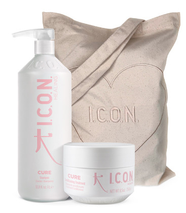 Pack ICON Cure champú 1L litro y tratamiento cure