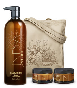 Pack INDIA Limpiador y Nutritivo 1L. Mascarilla + Acondicionador