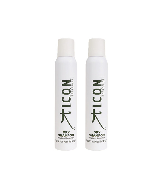 Pack Doble ICON Dry: champú en seco para raíces grasas