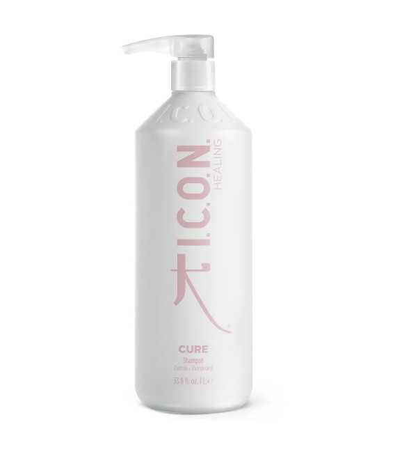 Champú ICON CURE para cabellos finos, teñidos y dañados.