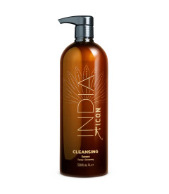 champú limpiador y nutritivo de la gama INDIA de ICON formato litro, ahorro y comodiad