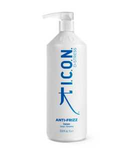 Champú ICON ANTIFRIZZ para cabellos encrespados.