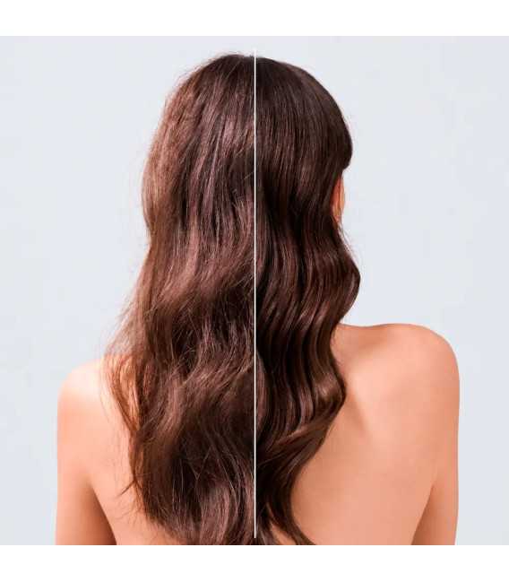 resultado en el cabello de los productos anti frizz de ICON champú anti frizz