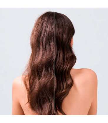 resultado en el cabello de los productos anti frizz de ICON champú anti frizz