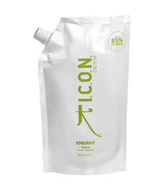 Champú ICON ENERGY Rellenable para cabellos grasos y con descamación.