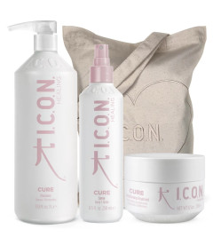 pack icon cure champú formato litro ideal para cabellos finos y teñidos