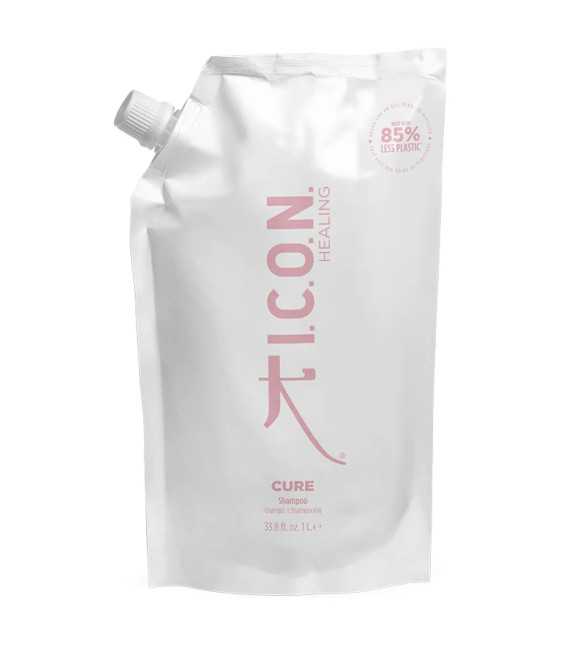 Champú ICON CURE Rellenable para cabellos finos, teñidos y dañados.