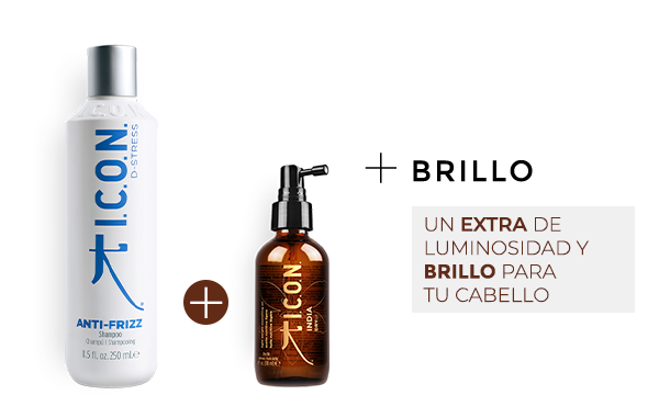 AntiFrizz Champú + Dry Oil. la combinación perfecta para obtener un Brillo deslumbrante en el cabello y sin encrespamiento