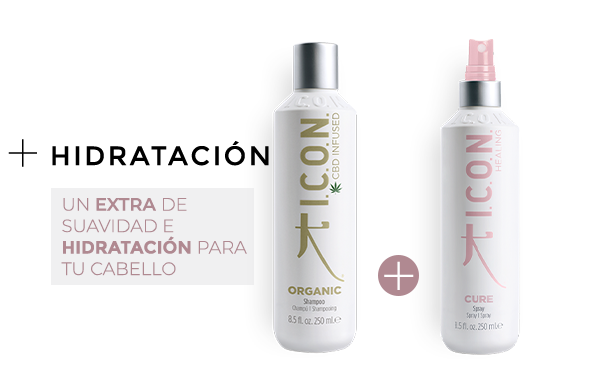 Organic Champú + Cure Spray. la combinación perfecta para obtener mayor Hidratación en el cabello