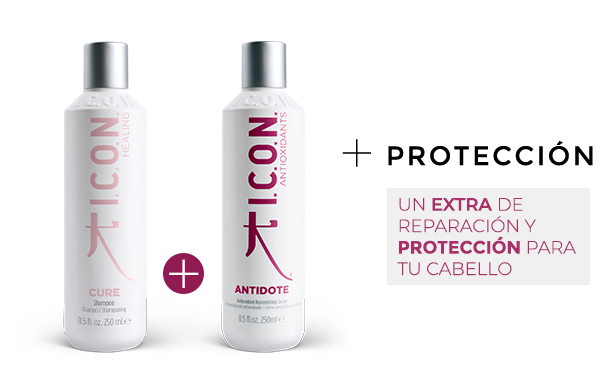 Cure Champú + Antidote. la combinación perfecta para obtener mayor protección en el cabello