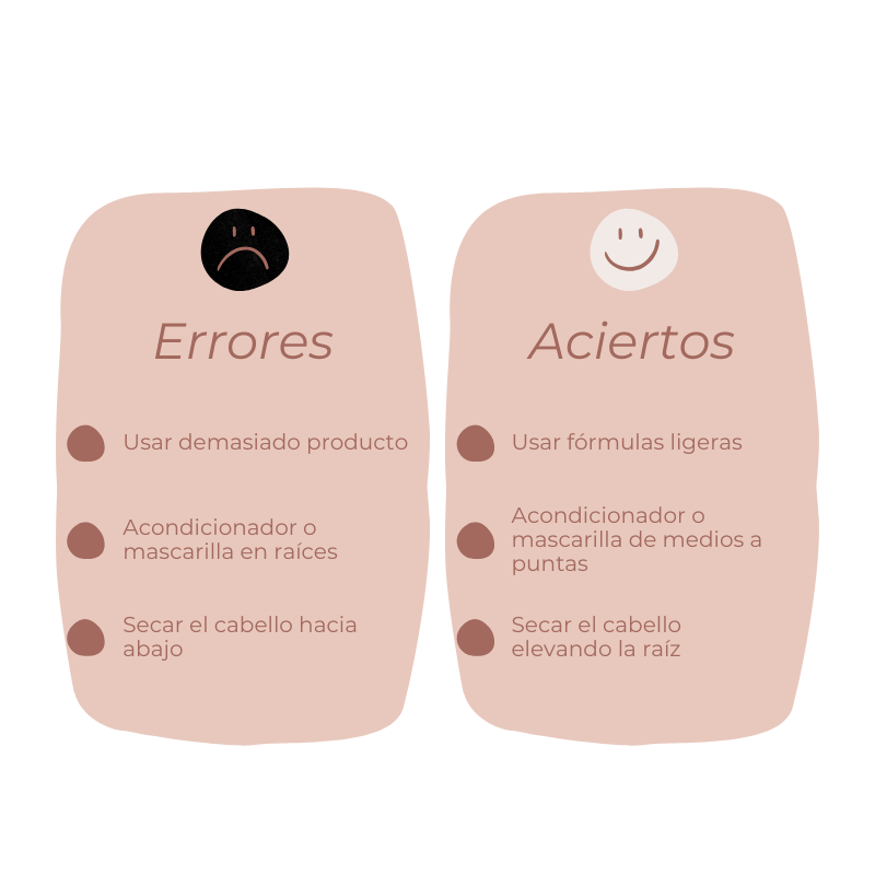 Por qué el pelo fino tiene menos volumen explicación visual