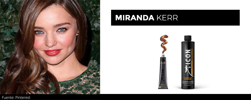 Miranda Kerr y su Melena Marrón Avellana
